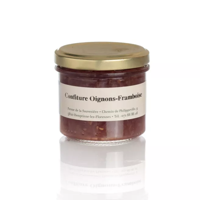 Confit d'oignons framboises 140gr